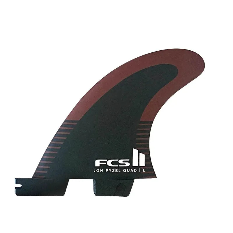 FCS II FInnen Pyzel Quad Rear - Black / Shiraz
