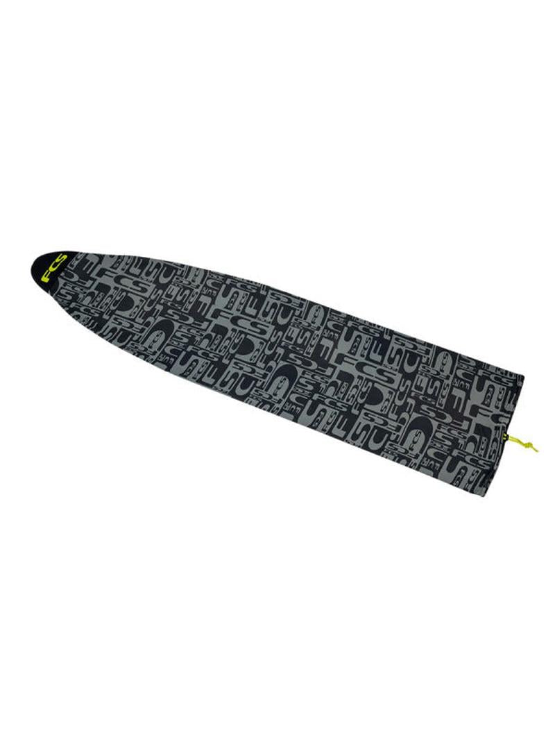 FCS Stretch Cover 7'0" Funboard - coal/lime