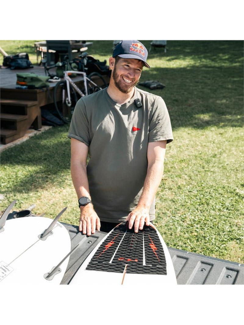 FCS Tail Pad Nathan Florence - Red Bolt