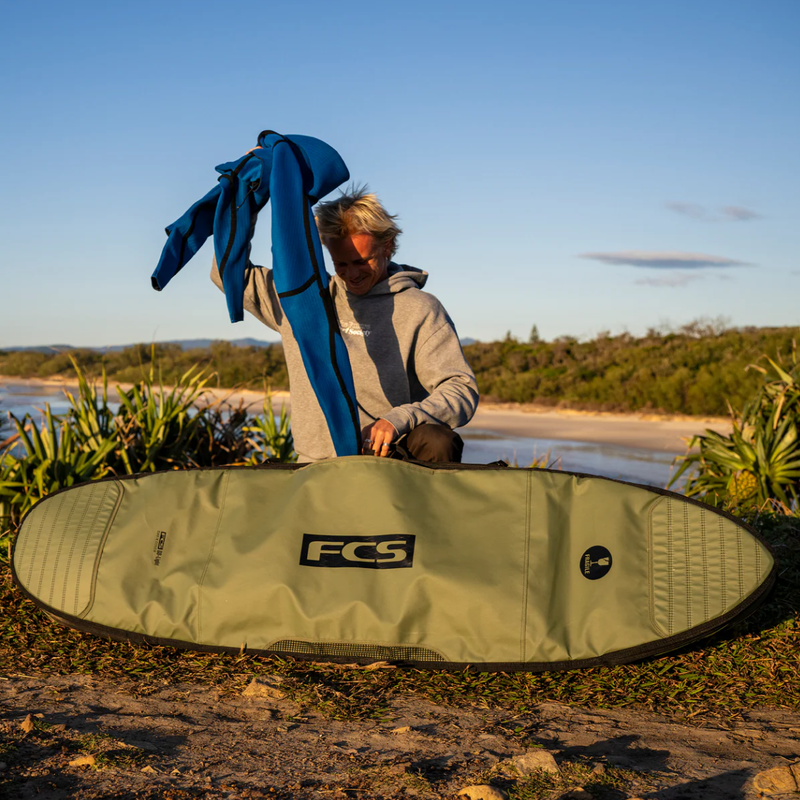 FCS Travel 1 Day-X Cover 6'3" Shortboard/Fish - Alpine