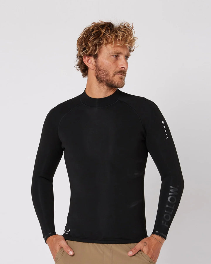 Follow Herren Neopren Wetty Top 1mm Ocena - black