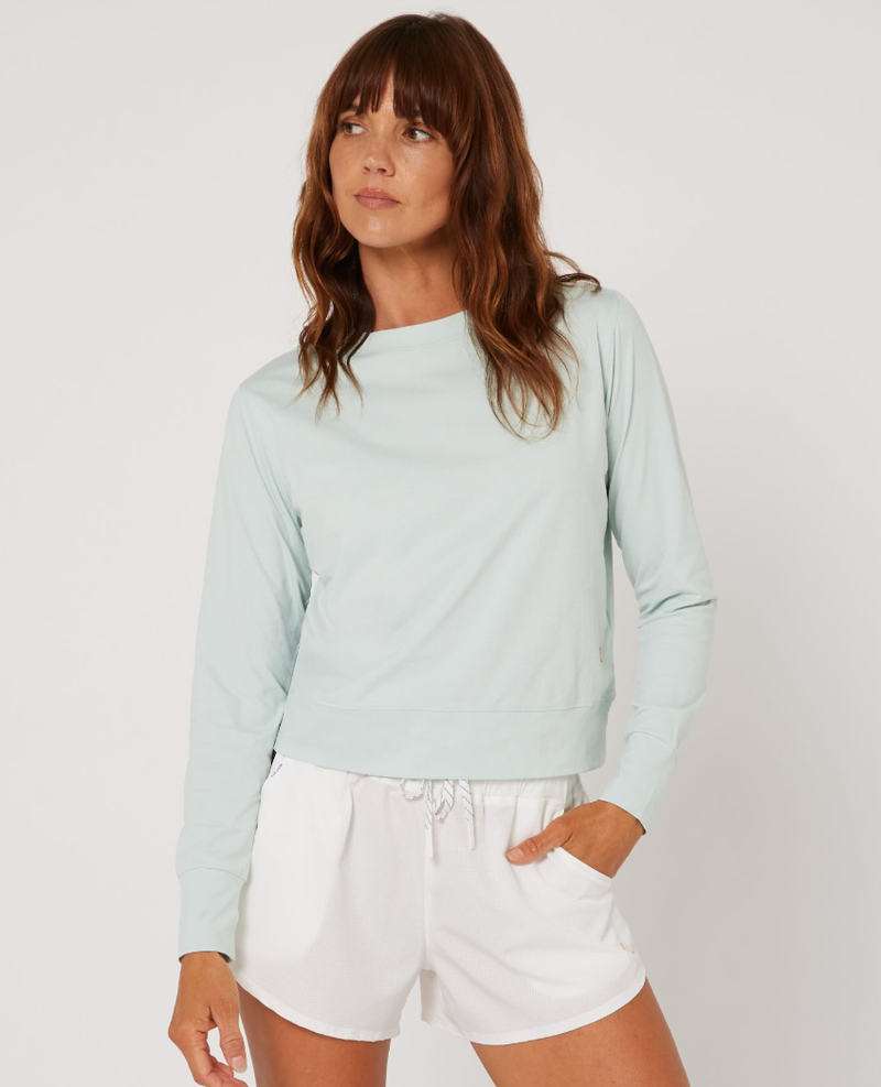 Follow Damen Lycra Langarm Elara Sun Tee - Light Petina