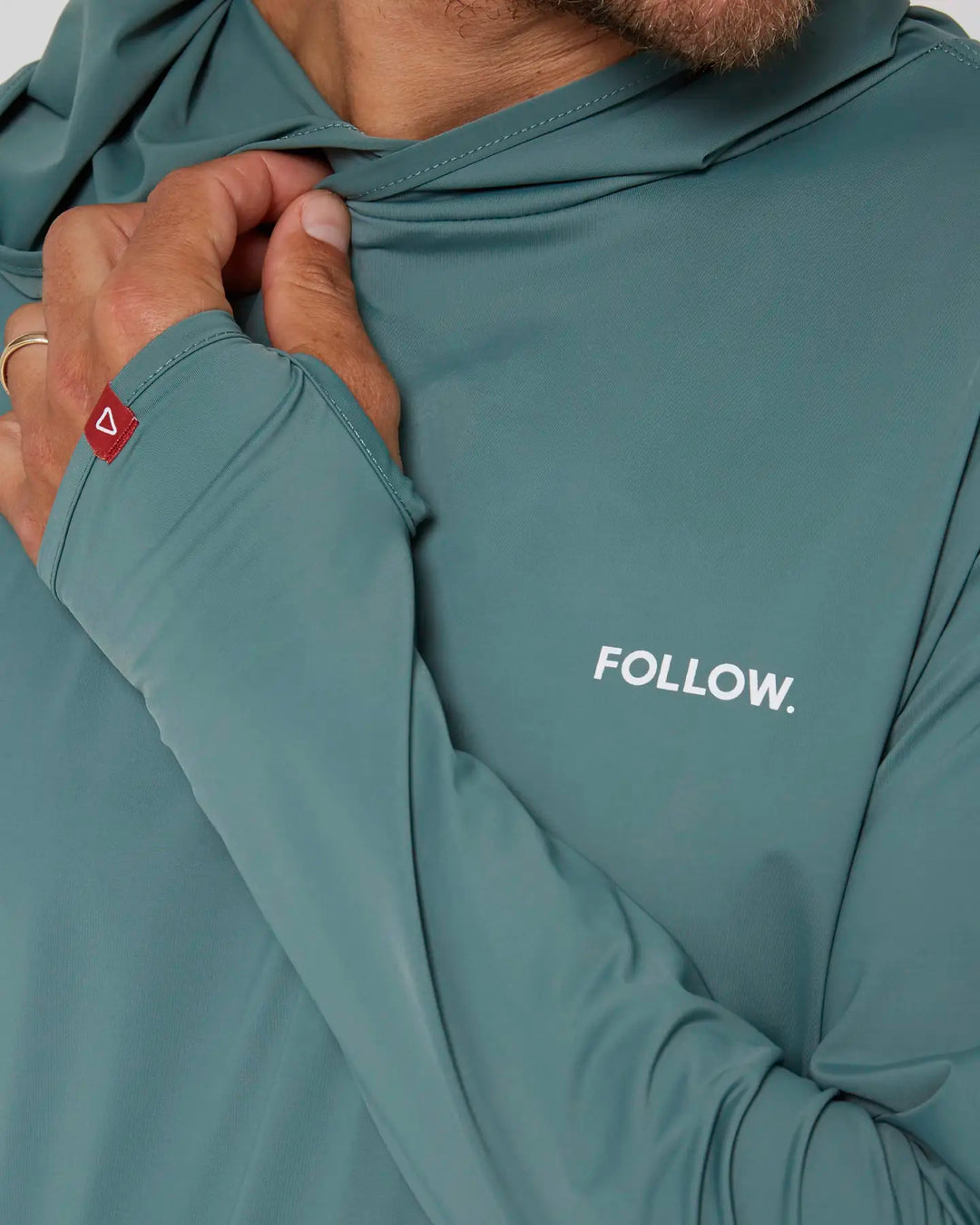 Follow Herren Lycra Hood Langarm - olive