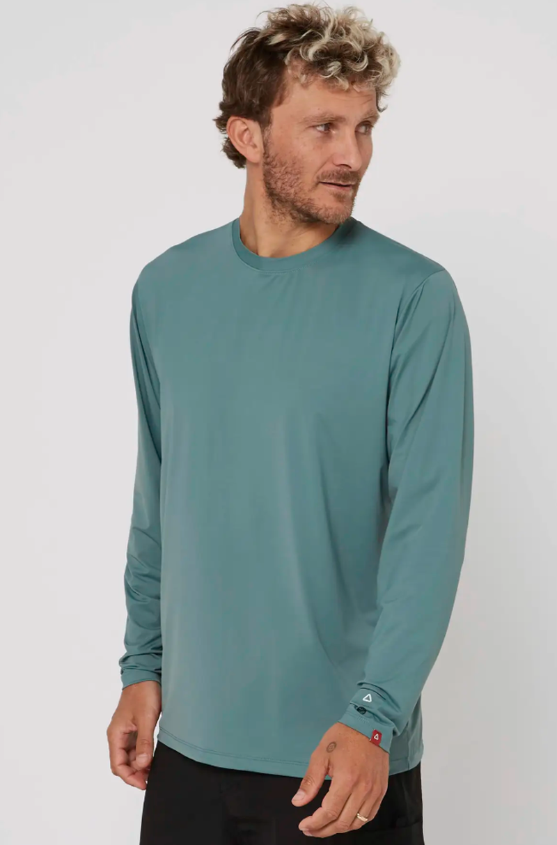 Follow Herren Lycra Water Tee Langarm - Olive