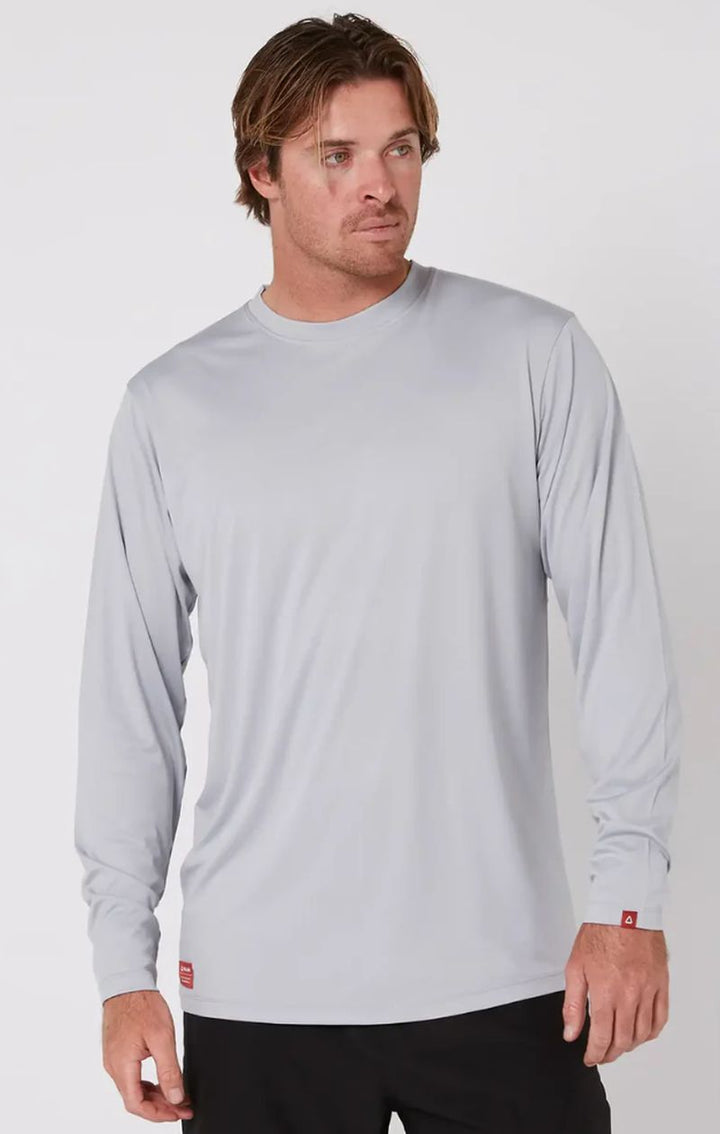 Follow Herren Surfshirt Langarm - Light Grey