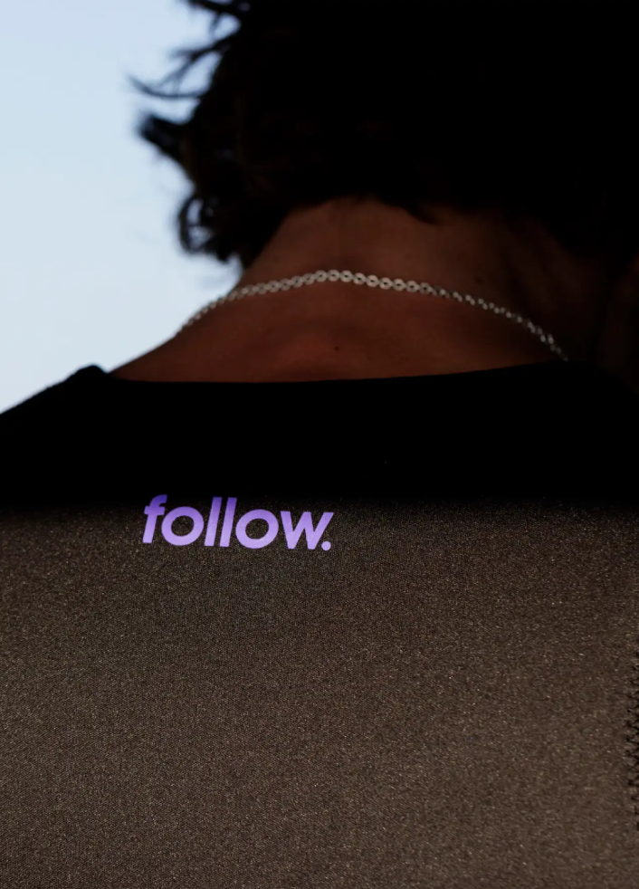 Follow Herren Weste Corp - black/purple