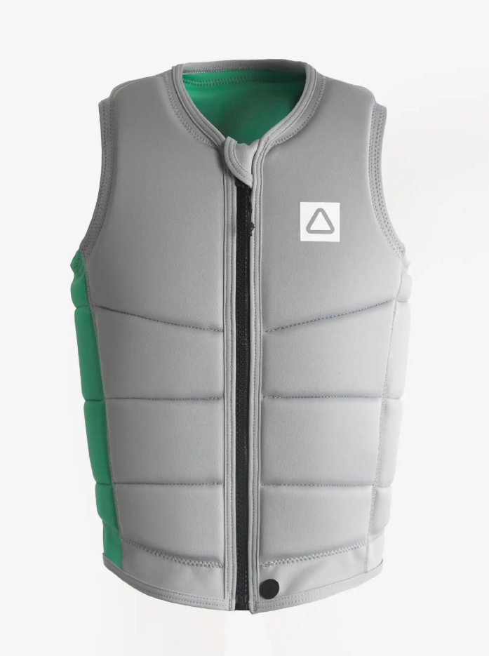 Follow Herren Weste Corp - grey/green