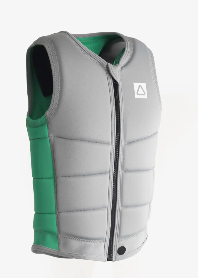 Follow Herren Weste Corp - grey/green