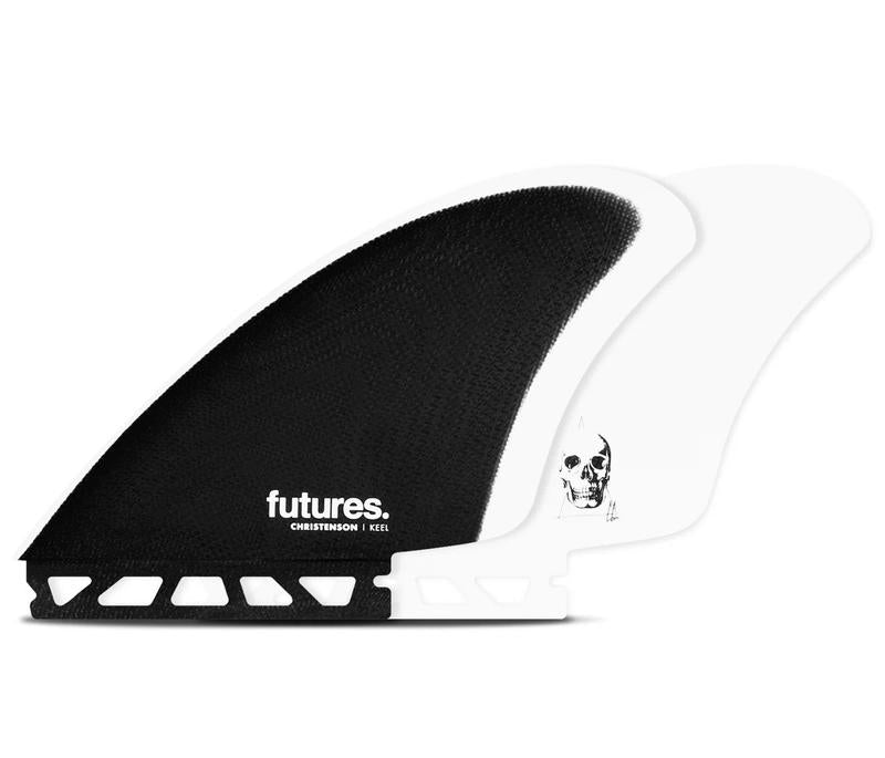 Futures Finnen Christenson Keel Twin - Black / White