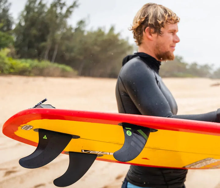 Futures Finnen Alpha JJFlorence Thruster - Carbon Blue