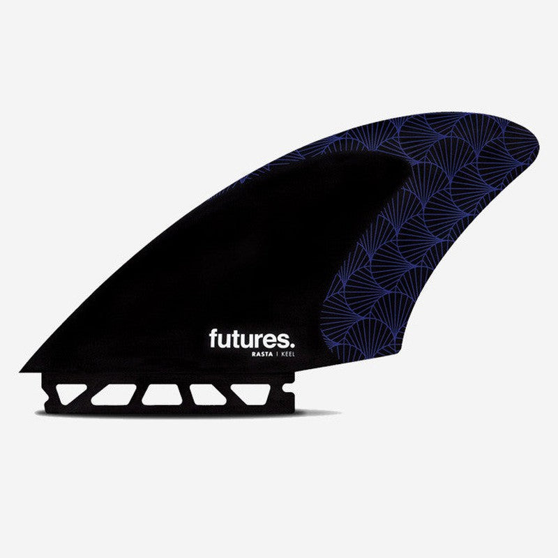 Futures Finnen Twin Rasta Keels Honeycomb - Black/ Purple