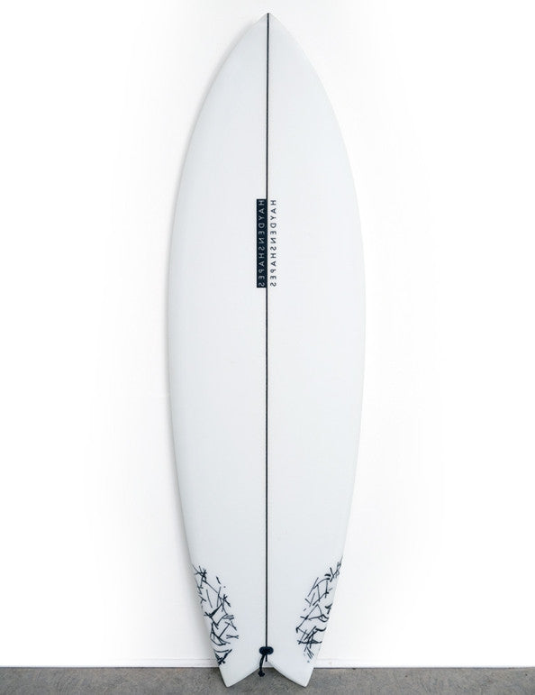 Haydenshapes Surfboard Hypto Krypto Twin 5'8" FCSII - clear