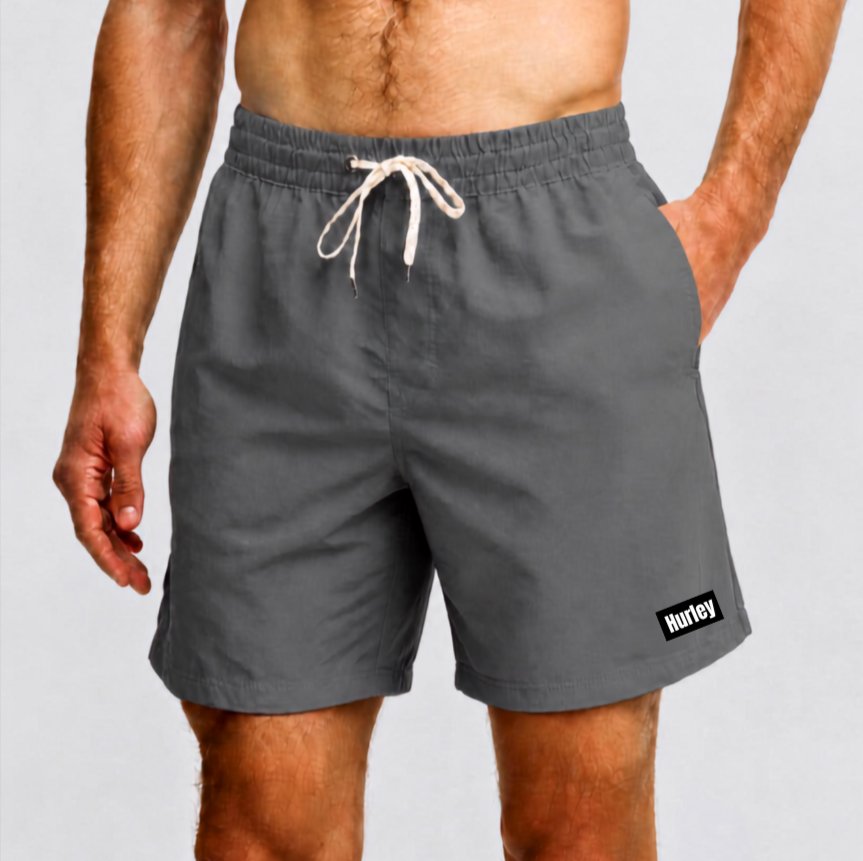 Hurley Badehosen Volley Icon Solid 17" - Grau
