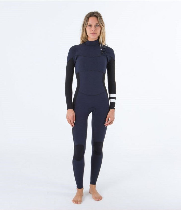 Hurley Damen Neoprenanzug Plus 4/3mm Chestzip - deep blue / black