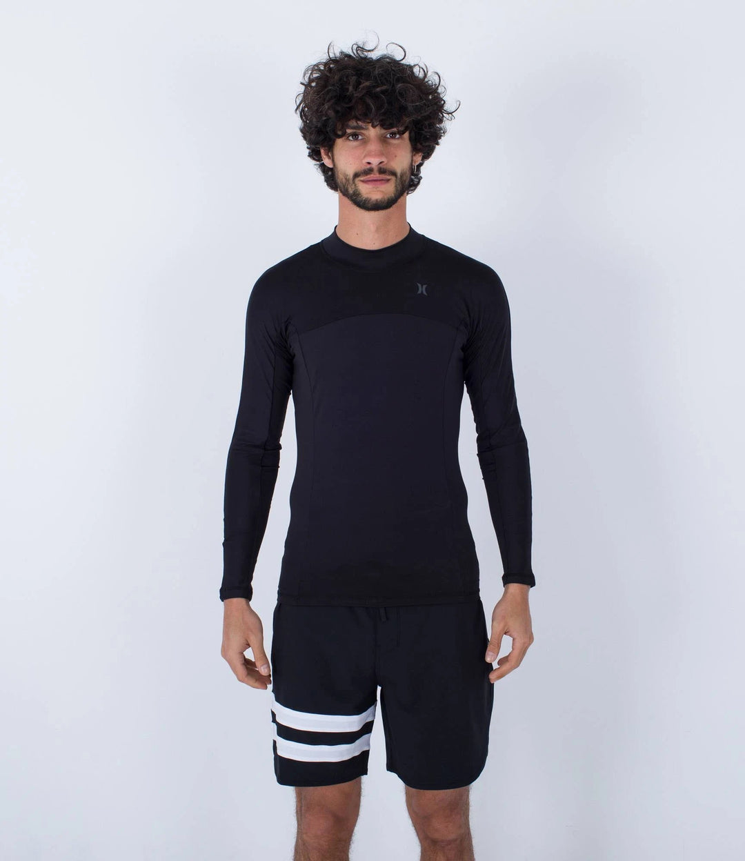 Hurley Herren Lycra Channel Crossing Paddel Series, Langarm - schwarz