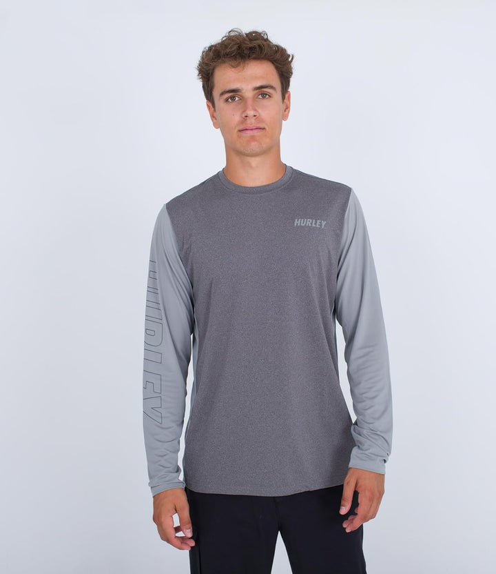 Hurley Herren Lycra H2o-dri Easton Langarm- ion grey