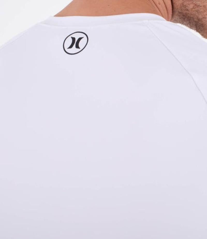 Hurley Herren Lycra Langarm Slim Fit- Weiss