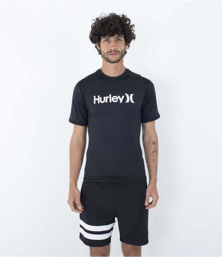 Hurley Herren Lycra OAO Quickdry kurzarm - black