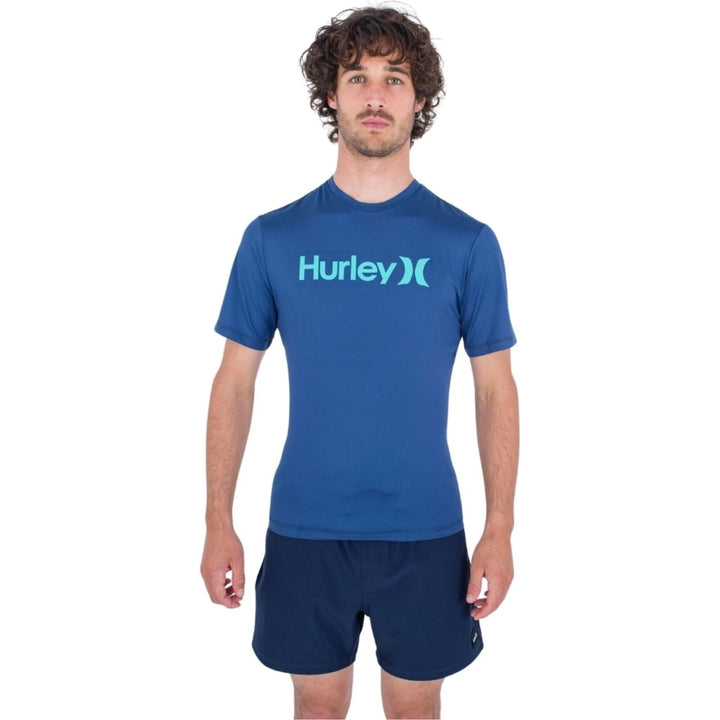 Hurley Herren Lycra kurzarm One And Only Quickdry - submarine