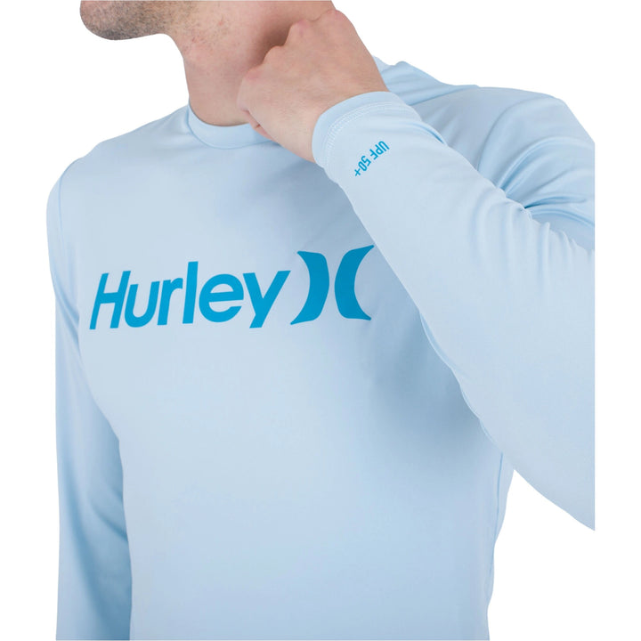 Hurley Herren One And Only Quickdry Lycra Langarm - sea haze