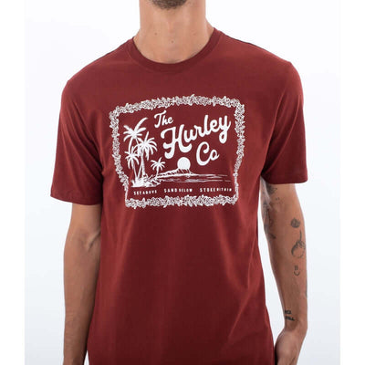 Hurley Herren T-Shirt Everyday Ukelele - matador