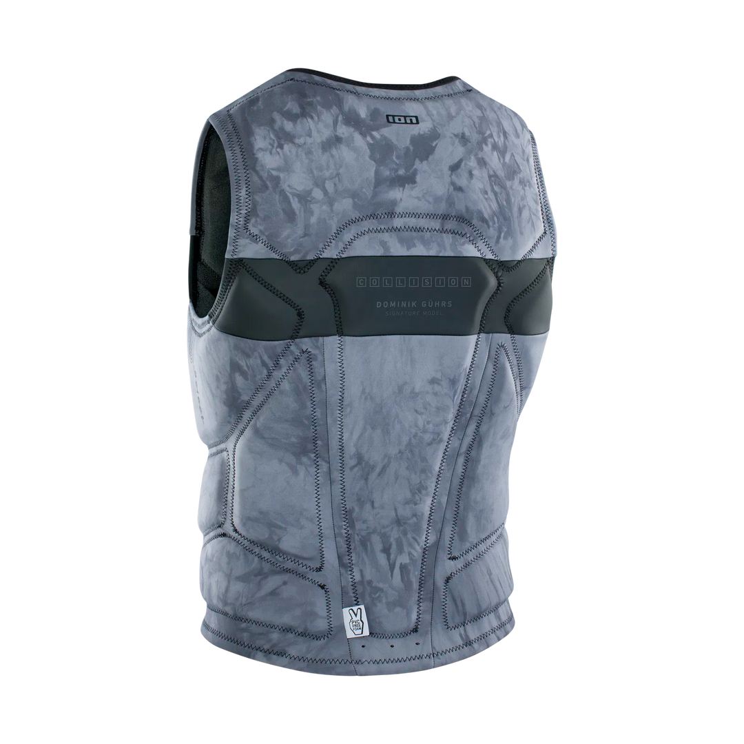 ION Collision Vest Prallschutzweste Select Frontzip - tiedye/ltd/grey