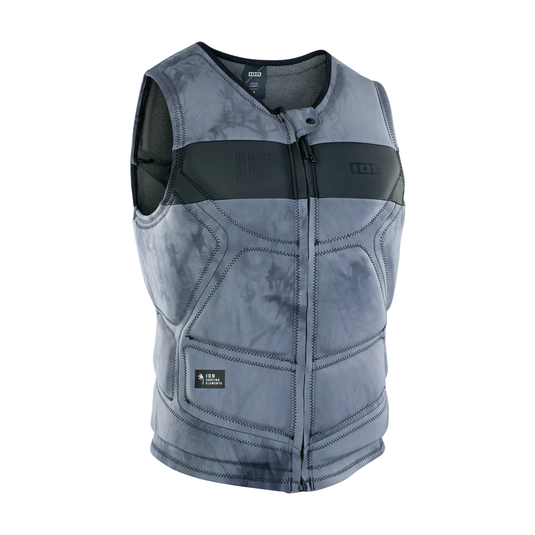 ION Collision Vest Prallschutzweste Select Frontzip - tiedye/ltd/grey