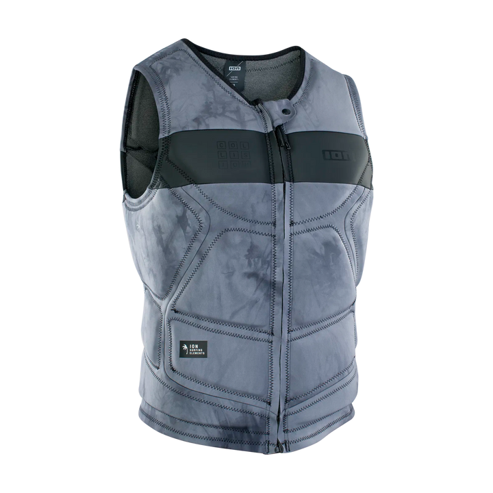 ION Collision Vest Prallschutzweste Select Frontzip - tiedye/ltd/grey