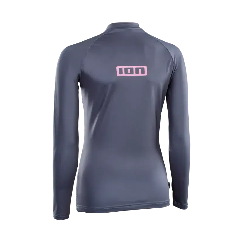 ION Damen Lycra Promo Rashguard Langarm - Steel Blue