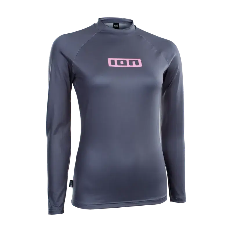 ION Damen Lycra Promo Rashguard Langarm - Steel Blue