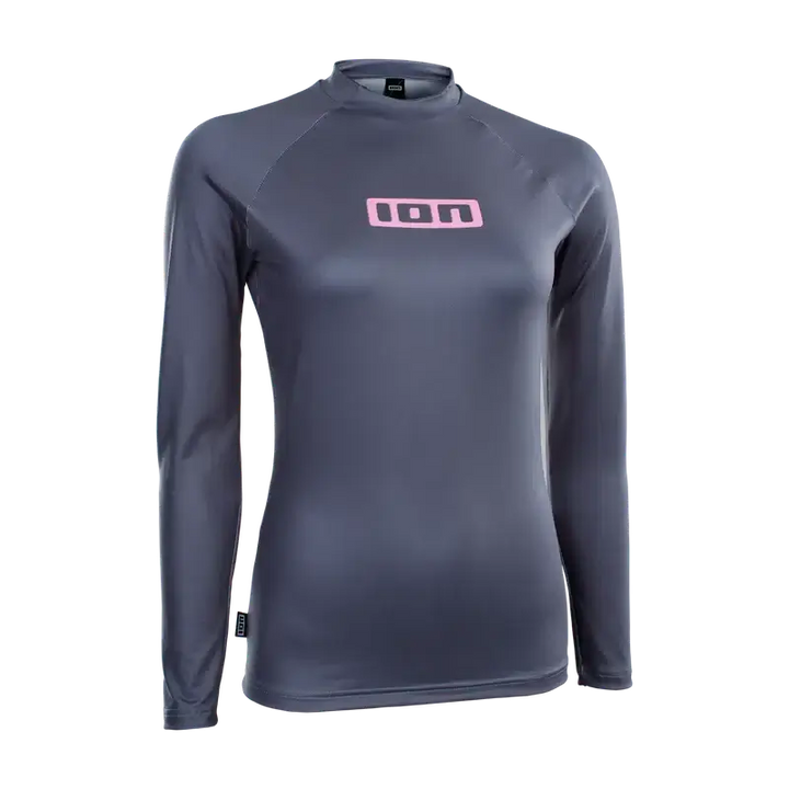 ION Damen Lycra Promo Rashguard Langarm - Steel Blue