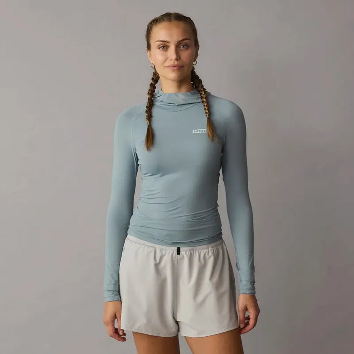 ION Damen Lycra Sun Pro Langarm - Silver/Green