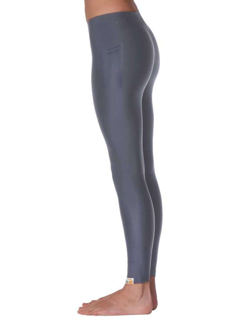 IQ-UV Damen Leggins UPV 300 Slim Fit mit Handy Tasche - ash