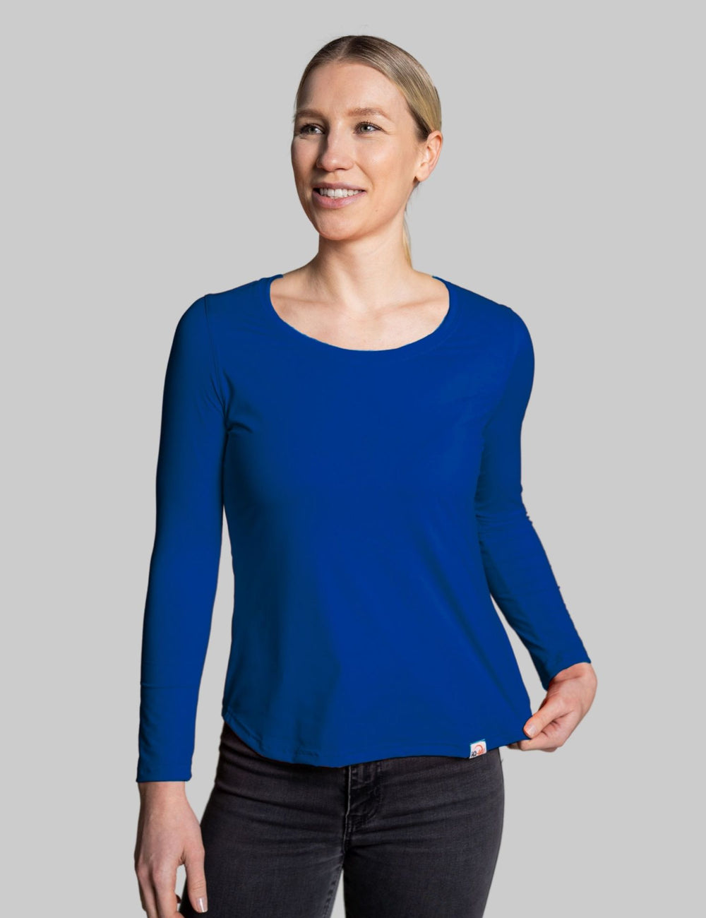 IQ-UV Damen Lycra FREE Shirt langarm - blau