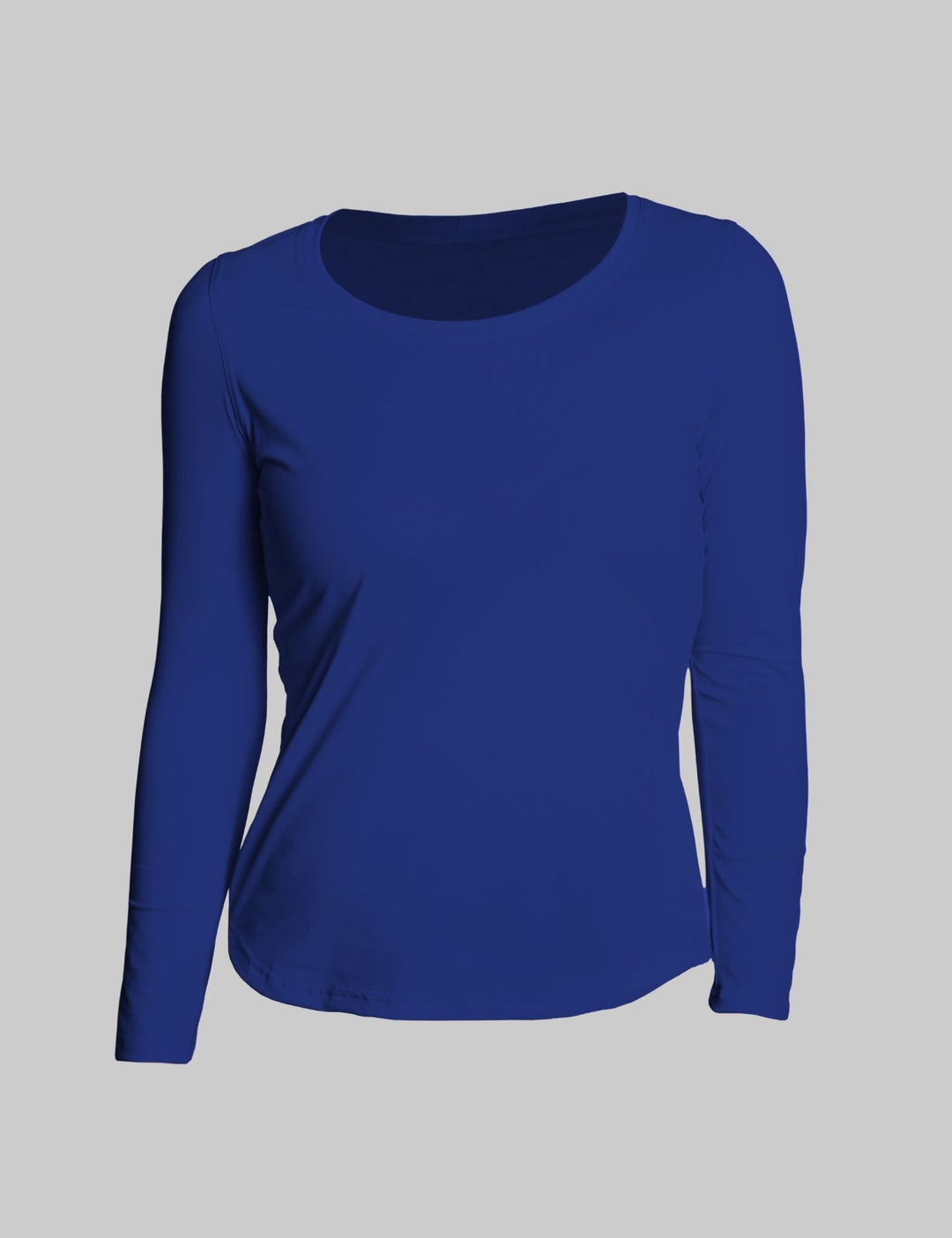 IQ-UV Damen Lycra FREE Shirt langarm - blau