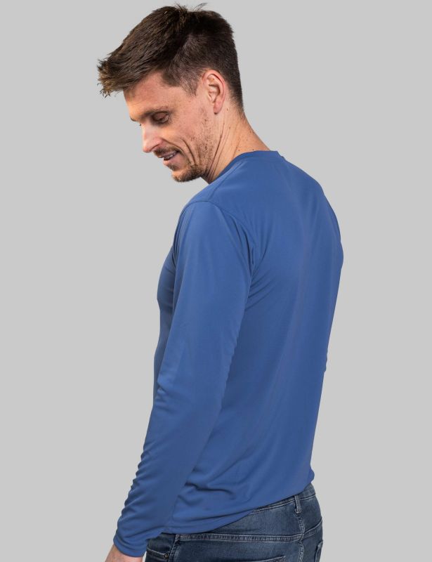 IQ-UV Herren Lycra Air-Pro langarm - blau