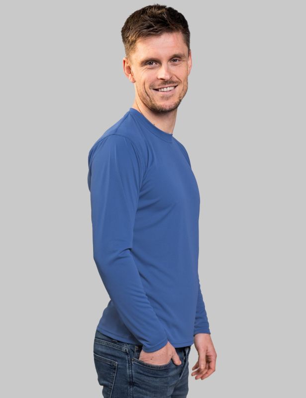 IQ-UV Herren Lycra Air-Pro langarm - blau