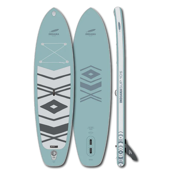Indiana Inflatable SUP 10'6" Family Pack ink 3-piece Fibre / Composite Paddle - misty blue (2026)