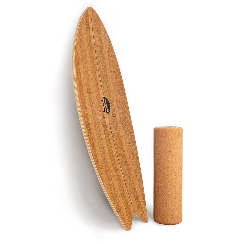 Jucker Hawaii Balanceboard Ocean Rocker Bamboo inkl. Trickrolle