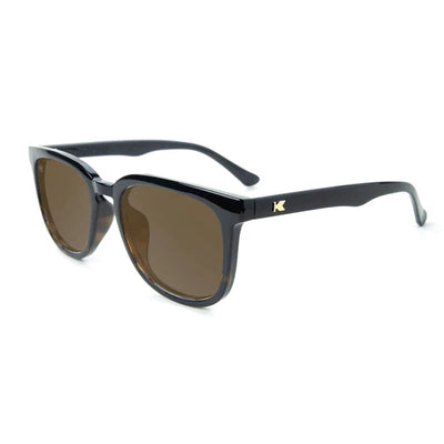 Knockaround Sonnenbrille Paso Robles - Glossy Black and Tortoise Shell Fade / Amber