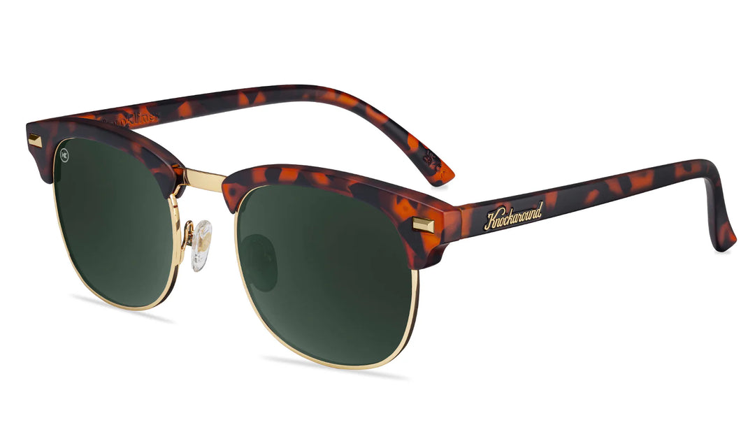 Knockaround Sonnenbrillen Brooklines - Matte Tortoise Shell & Gold