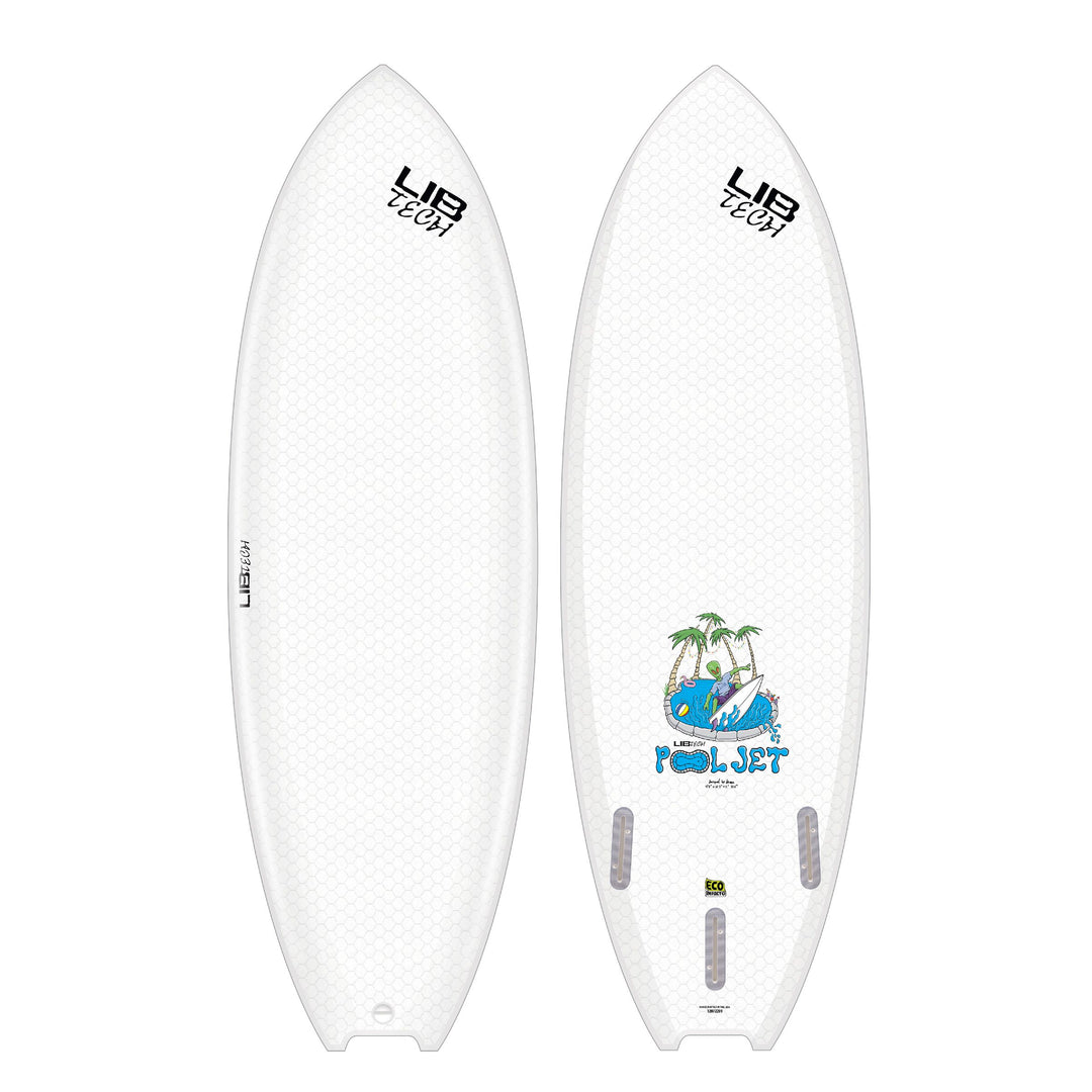 Libtech Surfboard Pool Edition Pool Jet 4'8" - clear