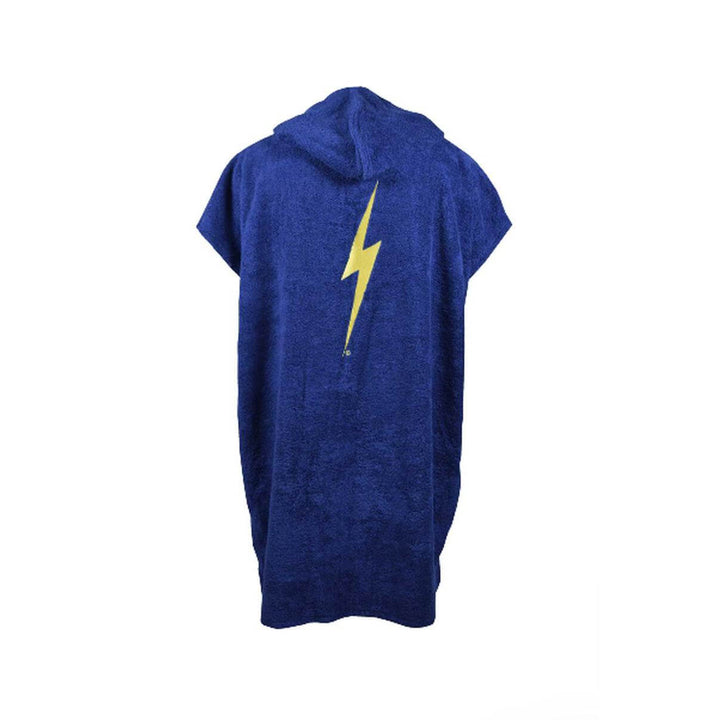 Lightning Bolt Hooded Poncho - True Blue