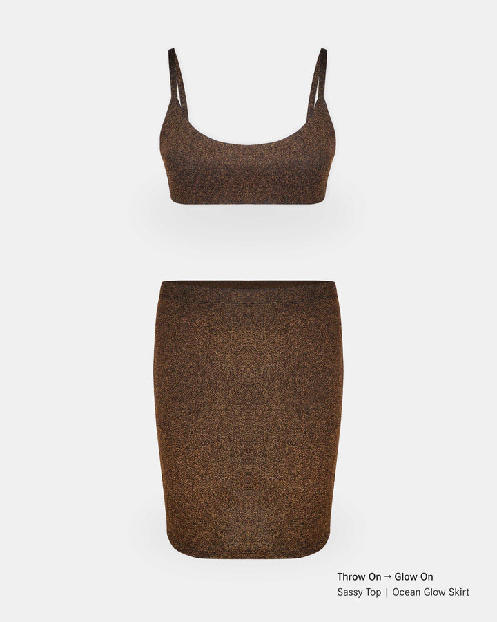 Main Design Bikini Top Sassy Glitter