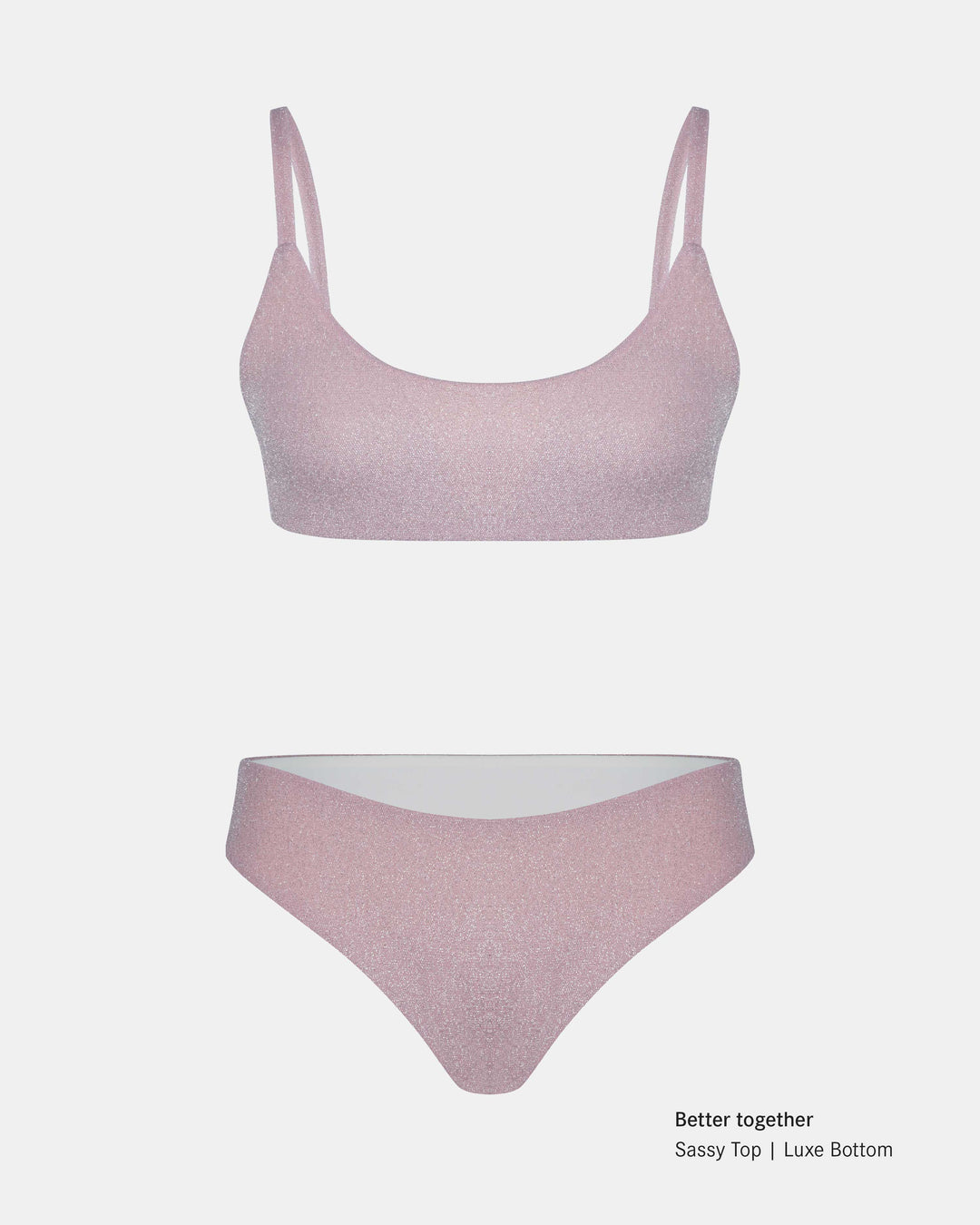 Main Design Bikini Top Sassy Glitter