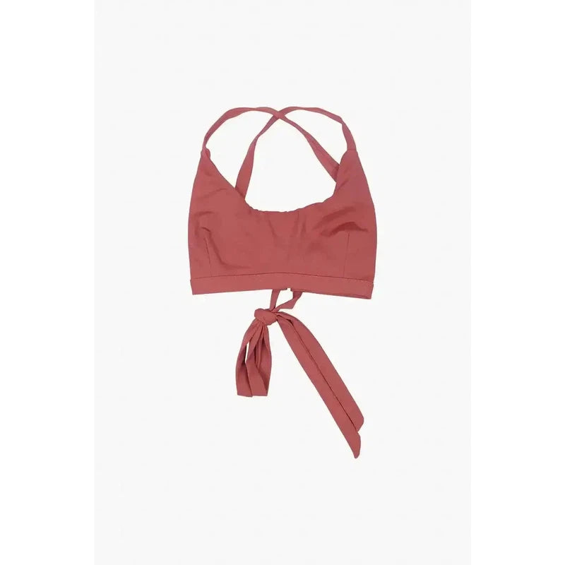 Main Design Damen Bikini Top Charm - dark coral