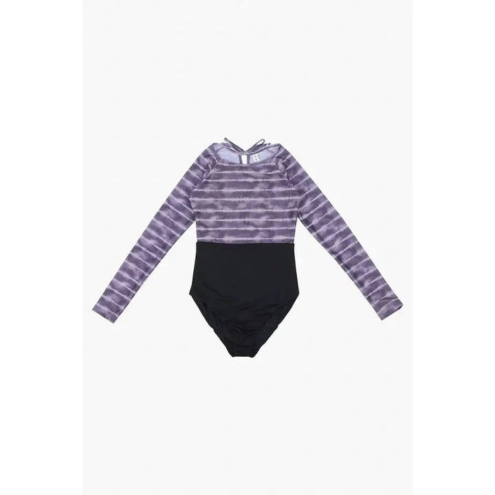 Main Design Damen Surfsuit Ivy - black/stormy tie dye purple