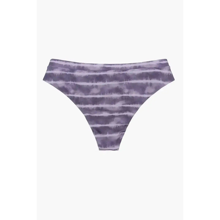 Main Design Surf Bikini Bottom Ember - stormy tie dye purple