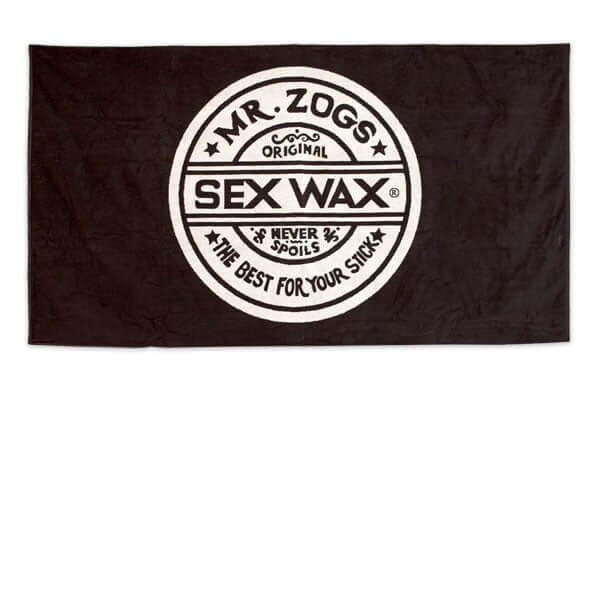 Mr Zogs Sex Waax Prewashed Beach Towel - Schwarz