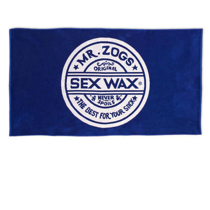 Mr Zogs Sex Wax Prewashed Beach Towel - Blue